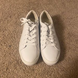 TOMS size 8 white sneakers. Never worn!